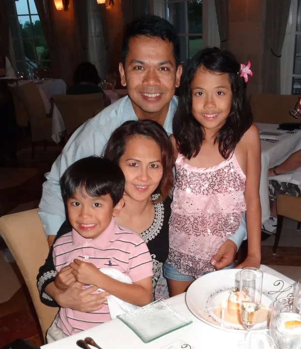 Photo of Dr. Aguila and family