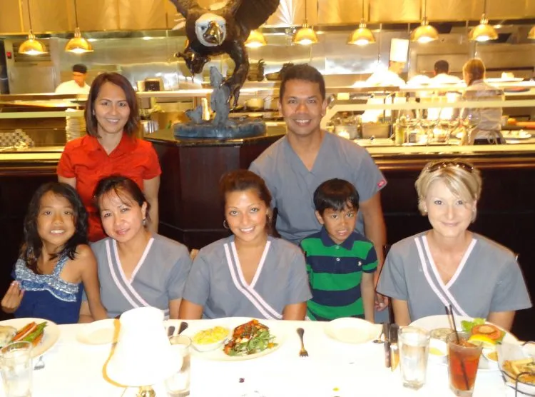 Dr. Aguila and staff at  Liliy’s Birthday: June 2011