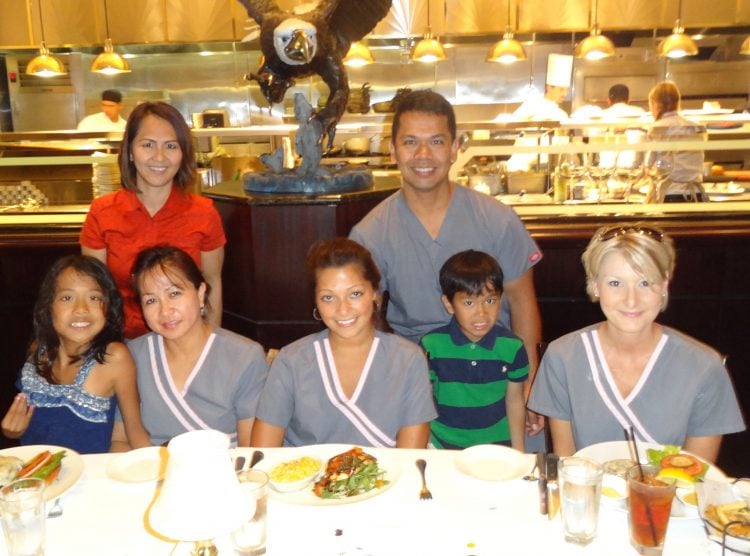 Dr. Aguila and staff at Liliy’s Birthday: June 2011