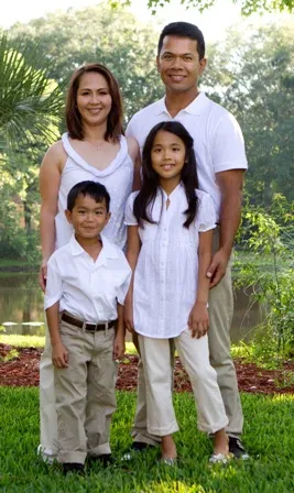 Dr. Richard Aguila with his family