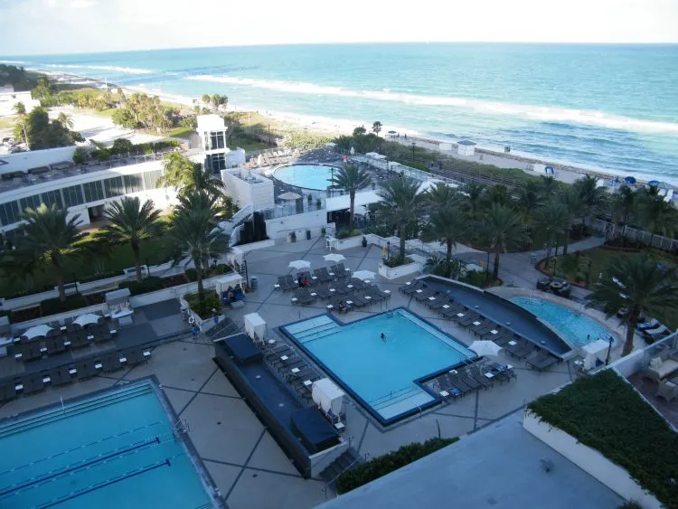 Photo of outside pools in Miami Beach